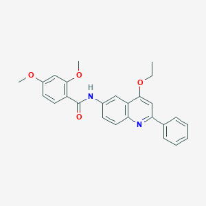 molecular formula C26H24N2O4 B2742782 N-(4-ethoxy-2-phenylquinolin-6-yl)-2,4-dimethoxybenzamide CAS No. 1358251-51-0