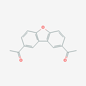 molecular formula C16H12O3 B274280 1-(8-Acetyldibenzofuran-2-yl)ethanone 