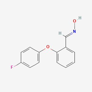 molecular formula C13H10FNO2 B2742805 2-(4-Fluorophenoxy)benzaldehyde oxime CAS No. 449778-79-4