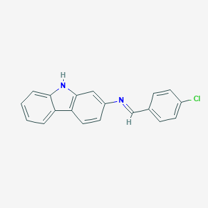 N-(4-chlorobenzylidene)-9H-carbazol-2-amine