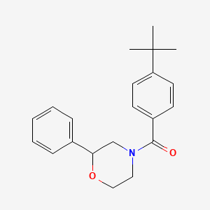 molecular formula C21H25NO2 B2742819 (4-(叔丁基)苯基)(2-苯基吗啉基)甲酮 CAS No. 946291-98-1