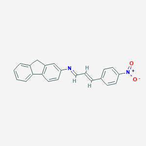 molecular formula C22H16N2O2 B274282 N-[3-(4-nitrophenyl)-2-propenylidene]-9H-fluoren-2-amine 