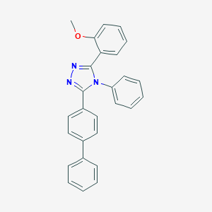 molecular formula C27H21N3O B274284 3-[1,1'-biphenyl]-4-yl-5-(2-methoxyphenyl)-4-phenyl-4H-1,2,4-triazole 