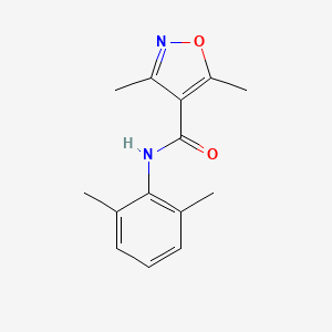 molecular formula C14H16N2O2 B2742863 N-(2,6-dimethylphenyl)-3,5-dimethyl-4-isoxazolecarboxamide CAS No. 478031-62-8