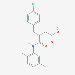 3-(4-Chlorobenzyl)-N-(2,5-dimethylphenyl)succinamic acid