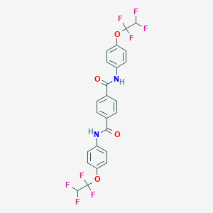 molecular formula C24H16F8N2O4 B274288 N,N'-bis[4-(1,1,2,2-tetrafluoroethoxy)phenyl]terephthalamide 