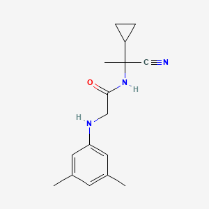 molecular formula C16H21N3O B2742890 N-(1-cyano-1-cyclopropylethyl)-2-[(3,5-dimethylphenyl)amino]acetamide CAS No. 1209537-78-9