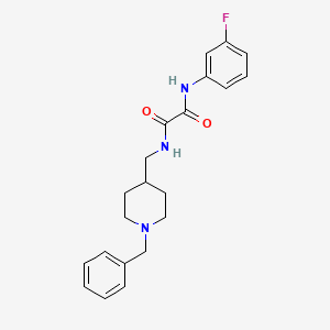 N1-((1-benzylpiperidin-4-yl)methyl)-N2-(3-fluorophenyl)oxalamide