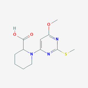 1-(6-Methoxy-2-(methylthio)pyrimidin-4-yl)piperidine-2-carboxylic acid