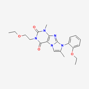 2-(2-Ethoxyethyl)-6-(2-ethoxyphenyl)-4,7-dimethylpurino[7,8-a]imidazole-1,3-dione