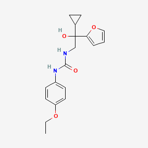 molecular formula C18H22N2O4 B2742917 1-(2-Cyclopropyl-2-(furan-2-yl)-2-hydroxyethyl)-3-(4-ethoxyphenyl)urea CAS No. 1396794-35-6