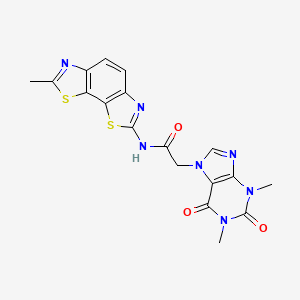 2-(1,3-dimethyl-2,6-dioxo-2,3-dihydro-1H-purin-7(6H)-yl)-N-(7-methylbenzo[1,2-d:4,3-d']bis(thiazole)-2-yl)acetamide