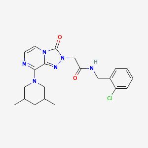 N-(2-chlorobenzyl)-2-(8-(3,5-dimethylpiperidin-1-yl)-3-oxo-[1,2,4]triazolo[4,3-a]pyrazin-2(3H)-yl)acetamide