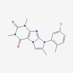 6-(5-Chloro-2-methylphenyl)-2,4,7-trimethylpurino[7,8-a]imidazole-1,3-dione