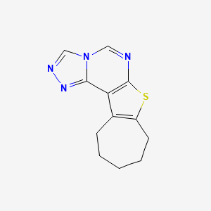 9,10,11,12-Tetrahydro-8H-cyclohepta[4,5]thieno[3,2-E][1,2,4]triazolo[4,3-c]pyrimidine