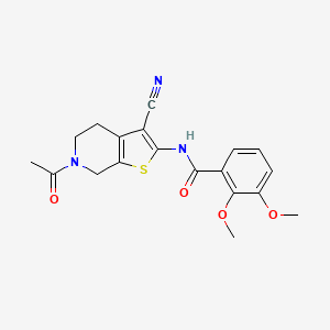 N-(6-acetyl-3-cyano-5,7-dihydro-4H-thieno[2,3-c]pyridin-2-yl)-2,3-dimethoxybenzamide