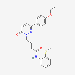 4-(3-(4-ethoxyphenyl)-6-oxopyridazin-1(6H)-yl)-N-(2-(methylthio)phenyl)butanamide