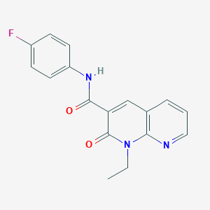 1-ethyl-N-(4-fluorophenyl)-2-oxo-1,2-dihydro-1,8-naphthyridine-3-carboxamide
