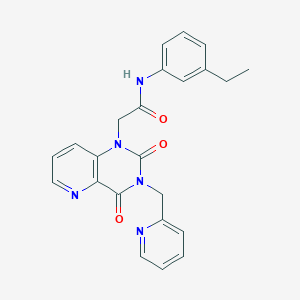 2-(2,4-dioxo-3-(pyridin-2-ylmethyl)-3,4-dihydropyrido[3,2-d]pyrimidin-1(2H)-yl)-N-(3-ethylphenyl)acetamide