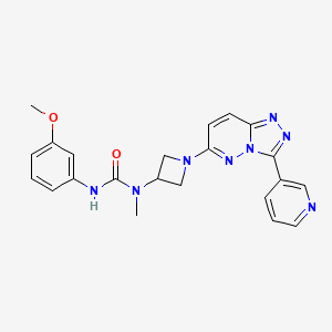 3-(3-Methoxyphenyl)-1-methyl-1-[1-(3-pyridin-3-yl-[1,2,4]triazolo[4,3-b]pyridazin-6-yl)azetidin-3-yl]urea