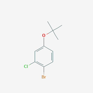 1-Bromo-2-chloro-4-[(2-methylpropan-2-yl)oxy]benzene
