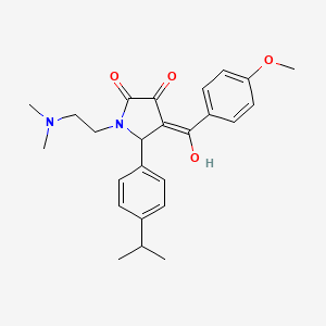 1-(2-(dimethylamino)ethyl)-3-hydroxy-5-(4-isopropylphenyl)-4-(4-methoxybenzoyl)-1H-pyrrol-2(5H)-one