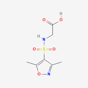 molecular formula C7H10N2O5S B2742981 (3,5-Dimethyl-isoxazole-4-sulfonylamino)-acetic acid CAS No. 855742-23-3