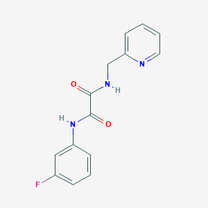 N'-(3-fluorophenyl)-N-(pyridin-2-ylmethyl)oxamide