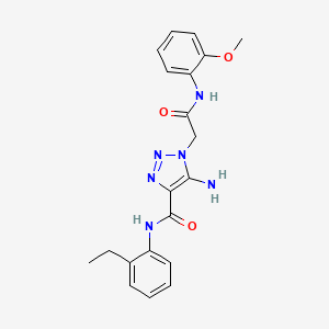 5-amino-N-(2-ethylphenyl)-1-{2-[(2-methoxyphenyl)amino]-2-oxoethyl}-1H-1,2,3-triazole-4-carboxamide