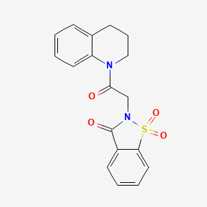 2-(2-(3,4-dihydroquinolin-1(2H)-yl)-2-oxoethyl)benzo[d]isothiazol-3(2H)-one 1,1-dioxide