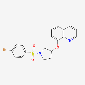 8-((1-((4-Bromophenyl)sulfonyl)pyrrolidin-3-yl)oxy)quinoline