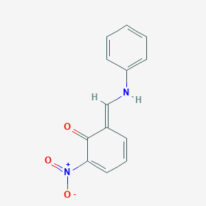 molecular formula C13H10N2O3 B274300 (6E)-6-(anilinomethylidene)-2-nitrocyclohexa-2,4-dien-1-one 