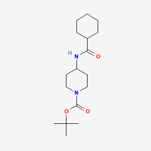 molecular formula C17H30N2O3 B2743008 tert-Butyl 4-(cyclohexanecarbonylamino)piperidine-1-carboxylate CAS No. 1233955-27-5