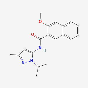 molecular formula C19H21N3O2 B2743010 N-(1-异丙基-3-甲基-1H-嘧啶-5-基)-3-甲氧基-2-萘酰胺 CAS No. 1189659-84-4