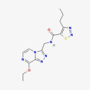 N-((8-ethoxy-[1,2,4]triazolo[4,3-a]pyrazin-3-yl)methyl)-4-propyl-1,2,3-thiadiazole-5-carboxamide
