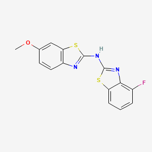 4-fluoro-N-(6-methoxybenzo[d]thiazol-2-yl)benzo[d]thiazol-2-amine