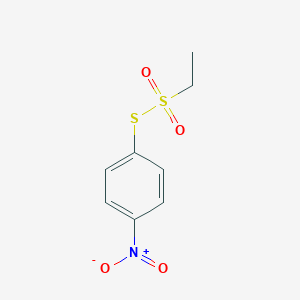 molecular formula C8H9NO4S2 B274302 S-{4-nitrophenyl} ethanesulfonothioate 