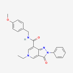5-ethyl-N-(4-methoxybenzyl)-3-oxo-2-phenyl-3,5-dihydro-2H-pyrazolo[4,3-c]pyridine-7-carboxamide