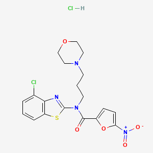 N-(4-chlorobenzo[d]thiazol-2-yl)-N-(3-morpholinopropyl)-5-nitrofuran-2-carboxamide hydrochloride