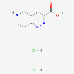 5,6,7,8-Tetrahydropyrido[4,3-c]pyridazine-3-carboxylic acid;dihydrochloride