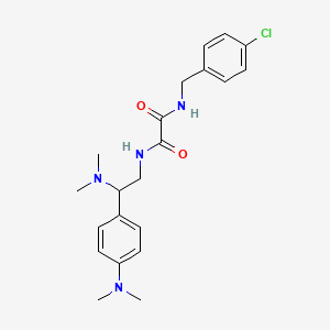 molecular formula C21H27ClN4O2 B2743048 N1-(4-氯苄基)-N2-(2-(二甲胺基)-2-(4-(二甲胺基)苯基)乙基)草酰胺 CAS No. 941994-73-6