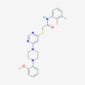 molecular formula C25H29N5O2S B2743053 5-(4-methoxyphenyl)-N-(3-methylbutyl)nicotinamide CAS No. 1251674-64-2