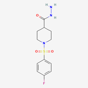 1-[(4-Fluorophenyl)sulfonyl]piperidine-4-carbohydrazide