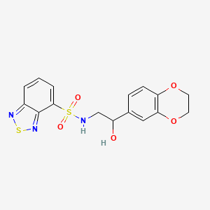 N-(2-(2,3-dihydrobenzo[b][1,4]dioxin-6-yl)-2-hydroxyethyl)benzo[c][1,2,5]thiadiazole-4-sulfonamide