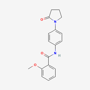 2-methoxy-N-(4-(2-oxopyrrolidin-1-yl)phenyl)benzamide