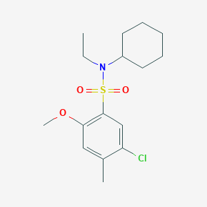 [(5-Chloro-2-methoxy-4-methylphenyl)sulfonyl]cyclohexylethylamine