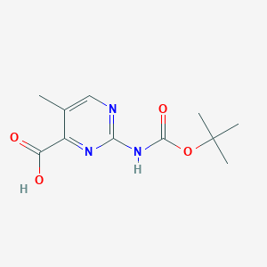 5-Methyl-2-[(2-methylpropan-2-yl)oxycarbonylamino]pyrimidine-4-carboxylic acid