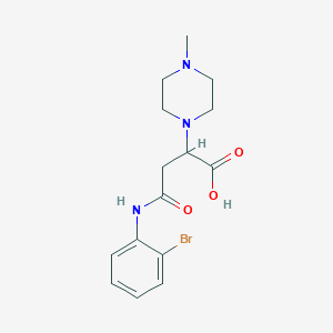 4-((2-Bromophenyl)amino)-2-(4-methylpiperazin-1-yl)-4-oxobutanoic acid