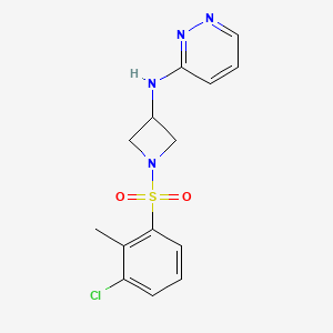N-[1-(3-chloro-2-methylbenzenesulfonyl)azetidin-3-yl]pyridazin-3-amine
