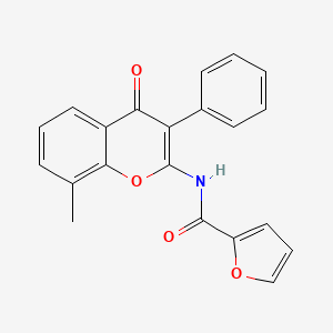 molecular formula C21H15NO4 B2743130 N-(8-methyl-4-oxo-3-phenyl-4H-chromen-2-yl)furan-2-carboxamide CAS No. 883959-22-6